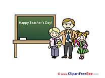 Happy Teacher's Day School Illustrations for free