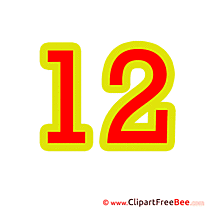 Number 12 School Illustrations for free