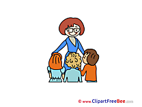 Teacher Children free Illustration School