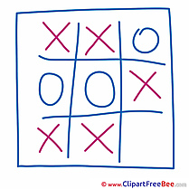Tic-tac-toe School Clip Art for free