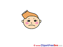 Sad Clipart Emotions Illustrations