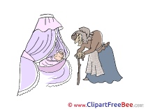 Baby with Crone Pics Fairy Tale free Cliparts