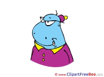 Hippo Clipart Fairy Tale Illustrations