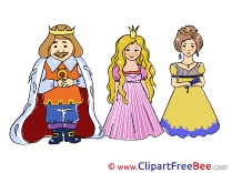 King Princesses free Cliparts Fairy Tale