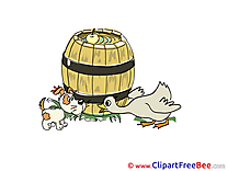 Barrel Duck Dog Clipart free Illustrations