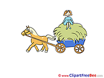 Cart Horse Clipart free Image download