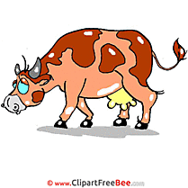 Drawing Cow printable Images for download