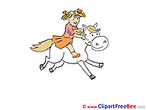 Rider Horse Pics printable Cliparts