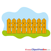 Wood Fence printable Illustrations for free