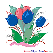 Tulips Flowers Clip Art for free