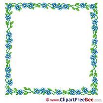 Beautiful Flowers free Cliparts Frames