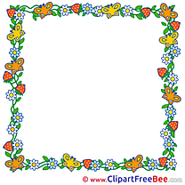 Butterflies free Cliparts Frames