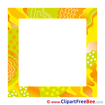 Yellow printable Frames Images