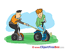 Segway Clipart Vacation Illustrations