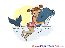 Swimming Dolphin Vacation free Images download