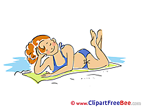 Vacation Sunbathe free Images download