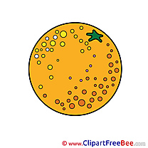 Spots on Orange Clip Art download for free