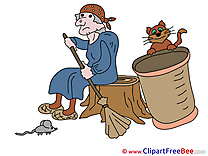 Baba Yaga Cat Mouse Pics Halloween free Image