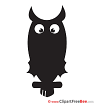 Bird Owl Cliparts Halloween for free