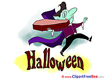 Dracula Coffin Clipart Halloween Illustrations
