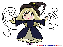 Girl Witch download Halloween Illustrations