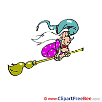 Magician Broom Clipart Halloween free Images