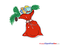 Bag Presents Clipart New Year Illustrations