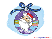 Ball Santa Claus Pics New Year Illustration