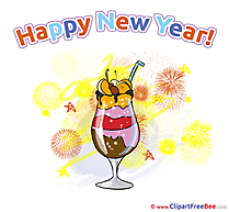 Cocktail printable New Year Images
