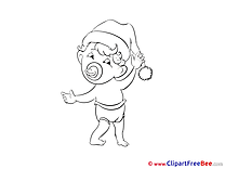 Kid New Year Clip Art for free