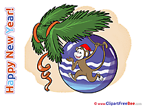 Monkey Wishes Clipart New Year Illustrations