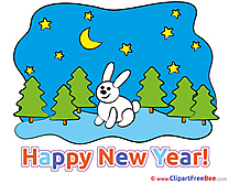 Rabbit Forest free Illustration New Year