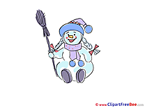 Snowwoman New Year Illustrations for free