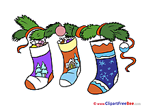 Socks Clipart New Year Illustrations