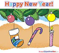 Virtual Card Clip Art download New Year