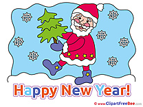 Winter Santa Claus Clipart New Year Illustrations