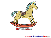 Wooden Horse Pics New Year free Cliparts