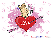 Arrow Cupid free Cliparts Hearts