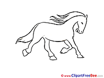 Coloring printable Horse Images