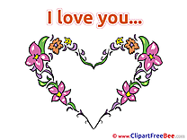 Flowers Heart download Clipart I Love You Cliparts