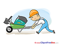 Builder Cart Pics download Illustration