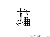 Construction Crane Clipart free Illustrations
