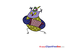 Accordion Owl Clip Art download Kindergarten