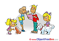 Family Kindergarten Clip Art for free