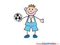 Football Boy Kindergarten Illustrations for free