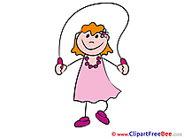 Jump Rope free Cliparts Kindergarten