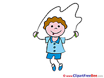Jumping Rope Boy Pics Kindergarten free Image