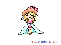 Little Princess Clipart Kindergarten Illustrations