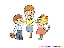 Teacher Children Kindergarten Clip Art for free