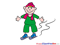 Winter Sport Kid free Illustration Kindergarten